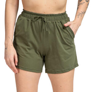 Short d'été décontracté à taille élastique pour femmes, vêtements d'extérieur vintage en coton de style streetwear pour femmes - Product Image 4