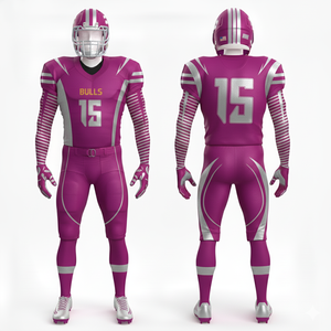 Uniforme de Fútbol Americano Personalizado Más Vendido, Top de Manga Corta de Talla Grande, 100% Poliéster, Ropa de Equipo Unisex - Product Image 4