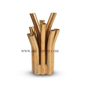 Vases en laiton de la meilleure qualité 7 bras décoration de Table Vases à fleurs et Pots en gros maison hôtel Restaurant Vase à fleurs décoratif - Product Image 5