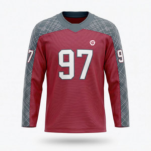 Camiseta de hockey sobre hielo con ajuste cómodo, material transpirable, diseñada para entrenamiento de alto rendimiento y uso en el día del partido. - Product Image 1
