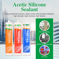 2024 colle de silicone acide de mastic de silicone de produit chaud pour le verre