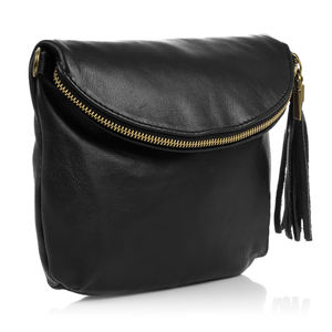 Bolso Bandolera Mujer Ancona. Cuero genuino Sauvage. 21,5x4x17cm. Hecho en Italia. - Product Image 2