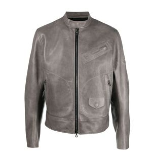 Genuine Leather Jacket Men Handmade Real Cowhide Classic Bomber Custom Fit Designer Outerwear Fashion - Product Image 1