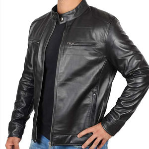 Veste en cuir pour homme, facile à nettoyer, durable, respirante, entièrement personnalisable, anti-plis, pour un usage décontracté. - Product Image 4