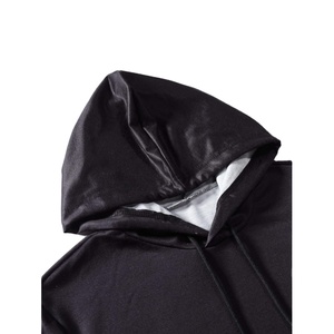 Chándal deportivo informal ajustado de poliéster para hombre, chándal para correr con logotipo de diseño propio, chándal con capucha estampado por sublimación - Product Image 4