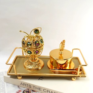 On Sale Hot Selling <b>Bakhoor</b> <b>Burner</b> Set Incense <b>Burner</b> Mabkhara Religious Incense Arabic <b>Burners</b> Tray Set Customized Design - Product Image 2