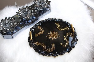 ถาดเรซินอีพ็อกซี่เรซินทำมือราคาไม่แพงถาดอเนกประสงค์สำหรับใช้ในบ้านและสำนักงานถาดเรซินทำด้วยมือ - Product Image 6