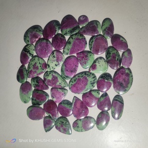 Zoisite turquoise naturelle faite à la main, forme mixte, effet optique étoile violette pour la fabrication de bijoux, fournisseur en gros - Product Image 4