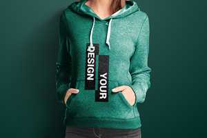 Venta al por mayor ropa de invierno 100% algodón tres capas sudadera de lana liso pulóver personalizado Sudadera con capucha Unisex con logotipo estampado - Product Image 2