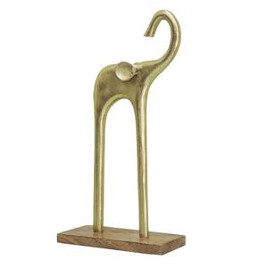 Sculpture Metal Craft Sculpture Christmas Art Table Top Ornament Decoration Home Decor Handicraft Brass <b>Statue</b> Sculpture - Product Image 1