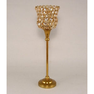 Handcrafted Crystal Beads Candlestick Holder <b>Square</b> and Round Shape Tealight Holder Ideal for Wedding Decor and Centerpieces - Product Image 3