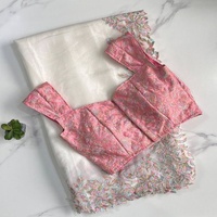 Nouveau concepteur Tebby Organza soie avec fil broderie Saree fabricant et fournisseur de Surat au taux le plus bas