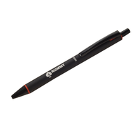 Stylos à bille rétractables Olivia International Designer en métal, encre bleue 0,5 mm, écriture fluide et sans bavures