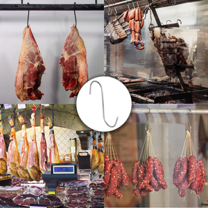 Crochet de boucher en acier inoxydable n° 3, 140 x 5 mm. - Product Image 5