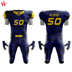 2024 personnalisé Football américain vêtements de sport meilleure conception de haute qualité léger imprimé OEM ODM ensembles grande taille respirant - Product Image 4