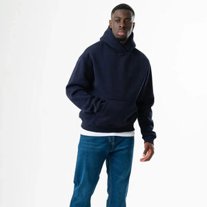 Sudadera con Capucha Extra Grande de Felpa de Alta Calidad, Estilo Hip Hop, Personalizable, de Poliéster/Algodón, Resistente al Viento y Ecológica - Product Image 4