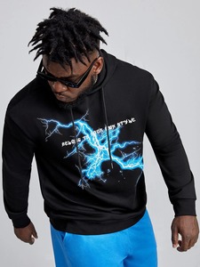 Sweat à capuche unisexe vintage 100 % coton molletonné pour l'hiver, personnalisable avec logo, épais, vêtements pour hommes - Product Image 5