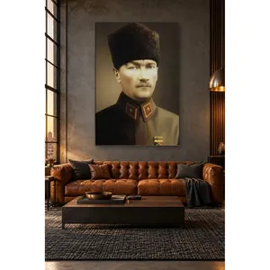 Portrait de Fida Atatrk en uniforme militaire avec Kalpak, impression sur toile - Product Image 4