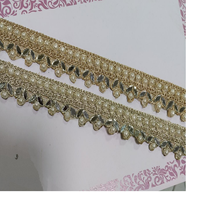 Rubans et dentelles brodés à la machine 100% coton sur mesure diverses robes de mariée design fil d'or travail perle blanche fixe