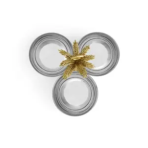 Bol en métal minimaliste fait à la main, écologique, tendance, style américain moderne, décoration intérieure plaquée, tendances de décoration intérieure, grossiste fiable - Product Image 4