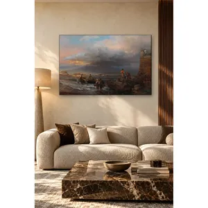 Impression sur toile de Fida Achenbach, Baie de Naples et Vésouvia - Product Image 1
