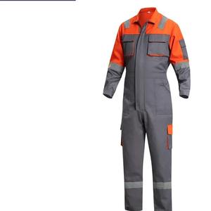 Combinaison de travail réfléchissante en coton bicolore à imprimé numérique avec détection d'aiguille pour hommes et unisexe - Product Image 1