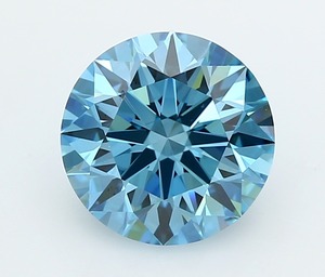 เพชรทรงกลม2.04ct สีฟ้าสดใสแฟนซี VVS1ปลูกในห้องปฏิบัติการ - Product Image 3