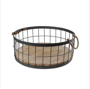 Cesta de almacenamiento de alambre de hierro negro más Popular/cesta de frutas cocina duradera para el hogar mesa de comedor frutas llevar cesta de uso - Product Image 1