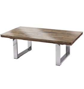 Table basse moderne élégante en bois solide en métal pour la maison et les hôtels Utilisation extérieure durable de meubles de salon - Product Image 1
