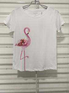 T-shirt à manches courtes imprimé 100% coton pour femmes à la mode pour un usage quotidien - Product Image 3