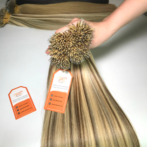 Extensions de cheveux à pointe nano Extensions de cheveux humains à cuticules alignées Nano Tips Bond Hair Products - Product Image 4
