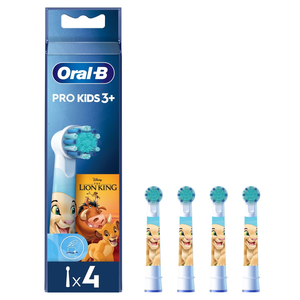 Cabezales de cepillo de dientes Oral-B Pro para adultos, cerdas medianas, con diseño de Disney El Rey León, paquete de 4 para uso doméstico - Product Image 3