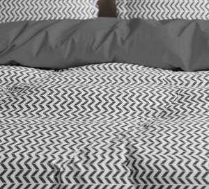 Ensemble de literie 3 pièces en velours de lapin artificiel à motif géométrique moderne tissé de luxe Couverture de couette confortable pour l'hiver Couvre-lit - Product Image 3