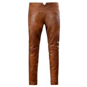 Pantalon en cuir de mode pour hommes de dernier style respirant et élégant de meilleure qualité avec motif droit à bas prix à vendre - Product Image 2