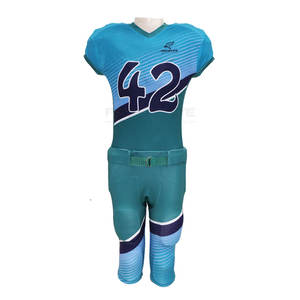 Uniforme de fútbol americano de color liso de diferentes estilos, cómodo uniforme de fútbol americano de secado rápido - Product Image 1