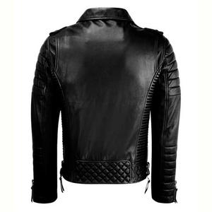 LOGOTIPO PERSONALIZADO CHAQUETA DE CUERO DE MODA PARA HOMBRE CHAQUETA DE CUERO LIGERO DE ALTA CALIDAD CHAQUETA DE CUERO GANUINE INTERIOR DE SEDA 2025 - Product Image 3