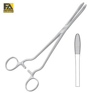 Poignée de forceps Cheron à angle latéral pour hémostase, instrument chirurgical certifié CE ISO13485 Classe I, manuel - Product Image 1