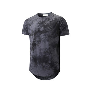 <b>Mens</b> 62%Polyester 32%Cotton 6%Elastane Hipster Hip Hop Longline Crewneck T-<b>Shirt</b> <b>for</b> Sportswear - Product Image 5