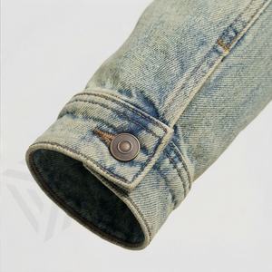 Veste en jean vintage pour femmes, mode automne, manches longues, boutonnée, veste en jean personnalisée pour femmes, vêtements de rue, haut, couleur personnalisée - Product Image 6