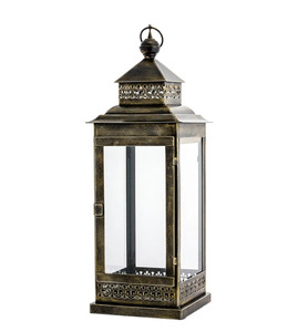 Hot Sell Table Rustic Battery Operated Wedding Favors Pillar Plastic LED Vintage Candle Holder <b>Lantern</b> for Wedding - Product Image 1