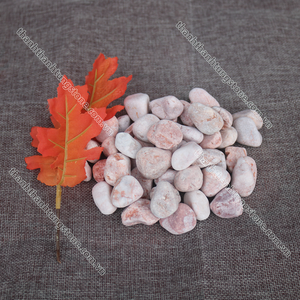 Modern <b>Light</b> Pink Tumbled Limestone Colorful Garden Paving & <b>Aquarium</b> Decor Exterior River Features Factory Price - Product Image 2
