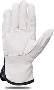 Guantes de tela de cuero resistente al fuego duraderos impresos con logotipo personalizado ajuste seguro para uso industrial al aire libre térmico para uso diario - Product Image 3