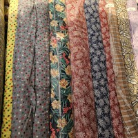 Tela de Algodón y Rayón Estampada Hecha en Corea, Tela de Alta Calidad con Estampado Floral para Vestidos de Mujer, Ropa de Fiesta, Traje de Actuación