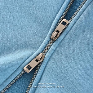 Sweats à capuche vierges en coton avec impression personnalisée bricolage taille européenne sweat à capuche avec fermeture à glissière complète pour hommes sweats à capuche d'hiver - Product Image 4