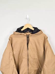 Chaqueta Hombre Medium Tan Marrón Manga Larga Con Capucha Cremallera Completa Personaliza Tu Propio Diseño 2017 - Product Image 2