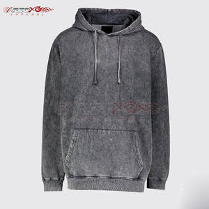 ชุดวอร์มผ้าว๊อชสำหรับผู้ชายชุดวอร์มผ้าว่มีฮู้ดแบบสวมหัวและกางเกงเอวสูงเข้าคู่กันสไตล์วินเทจ - Product Image 5