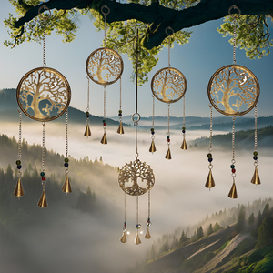Iron Wind Chimes for Outdoor Living Family Balcony Garden Office Hanging Bells Home Decor <b>Ornament</b> - Product Image 2