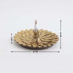 Peacock Style Arbre Design Table Top Décoratif En Aluminium En Métal Arbre Sculpture Vitrine Showpiece Pour La Maison Ou Le Bureau - Product Image 2