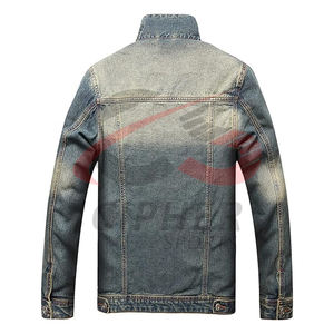 Nuevo precio de fábrica de moda Color negro Chaqueta de mezclilla a prueba popular Secado rápido Calidad superior Hombres Chaqueta de mezclilla para hombres - Product Image 4