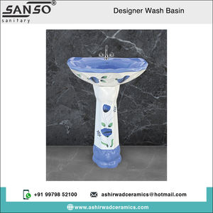 อ่างล้างมือเซรามิกแบบตะวันตกอ่างล้างมือทรงวงรีหลุมเดียวดีไซน์เนอร์ชั้นนำ - Product Image 2